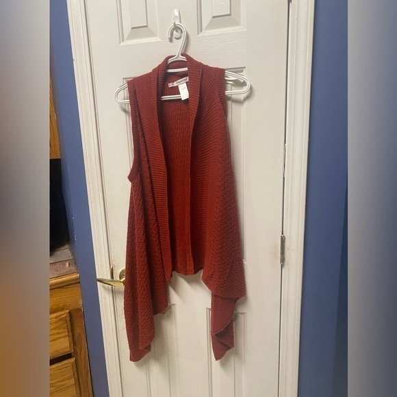Maurices Sweater Vest, Women's Size Large, Burnt Orange - Picture 2 of 7